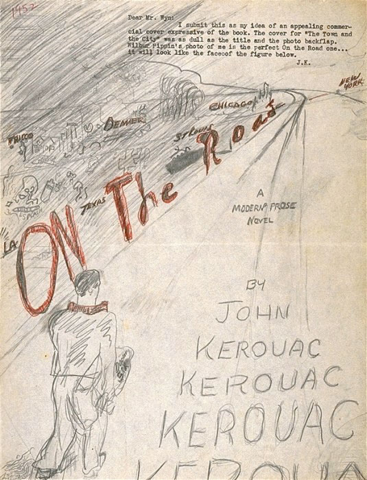 Jack Kerouac's original sketch for the cover